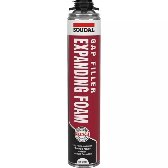 Trade Soudal Gap Filler Gun Grade Expanding Foam  Pu Foam 750Ml