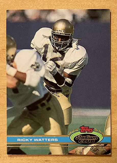 Ricky Watters Rams RICKY WATTERS ROOKIE 1991 Stadium Club #60 49ers de San Francisco comme ...