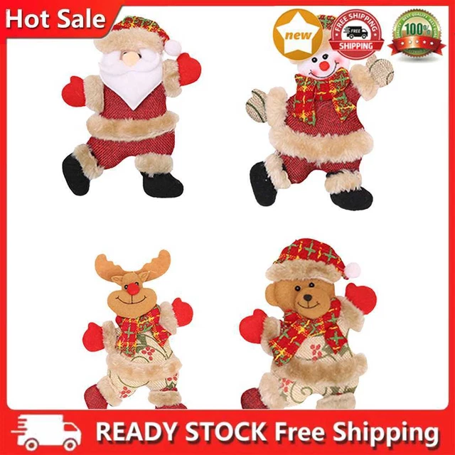 Christmas Ornaments Santa Claus Snowman Elk Tree Pendant Doll Hanging Decoration