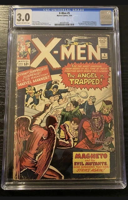 X-Men #5 CGC 3.0 3rd Appearance Magneto 2nd Scarlet Witch Quicksilver Toad 1964