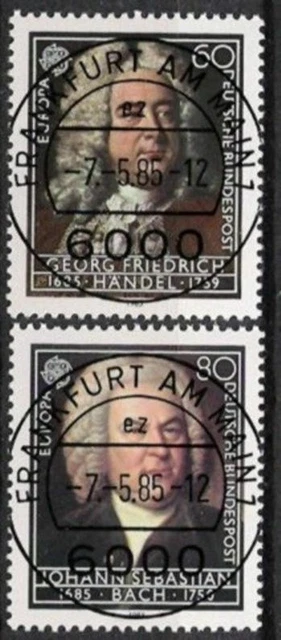 BUND Nr.1248/49 Europa, Cept 1985 Vollstempel ffm