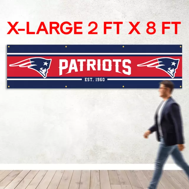 New England Patriots Football Fans 2x8ft Flag Banner You Are In Country Gift