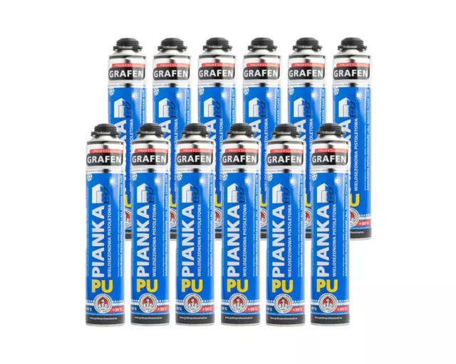 Schiuma per pistola 12 x 750 ml schiuma di montaggio!!!!!