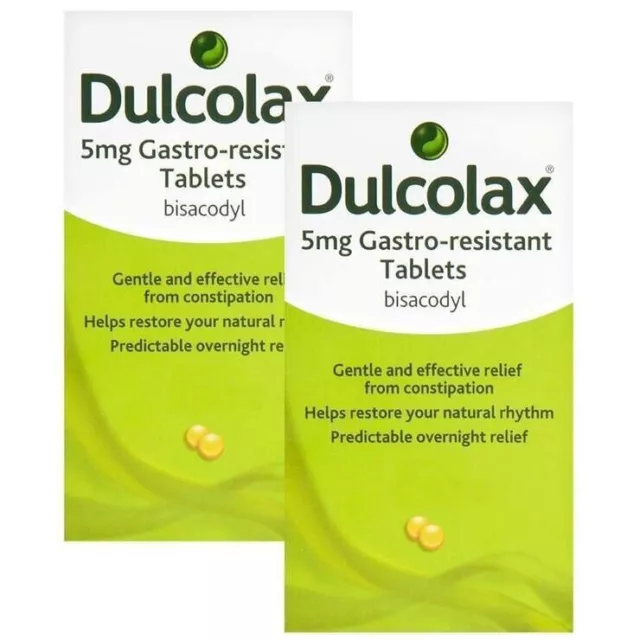 180 TABLETS - 60 x 3 Dulcolax 5mg Gastro-Resistant Constipation Laxative Tablets