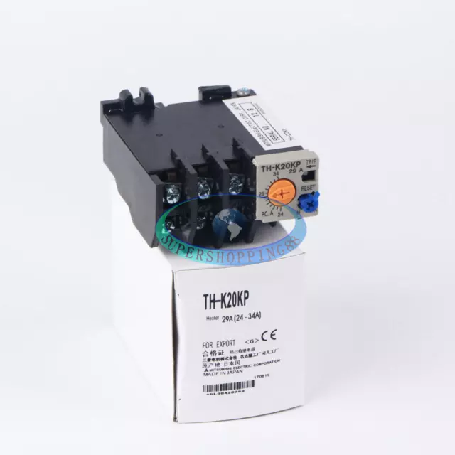 ONE NEW Mitsubishi Thermal Overload Relay TH-K20KP 24-34A