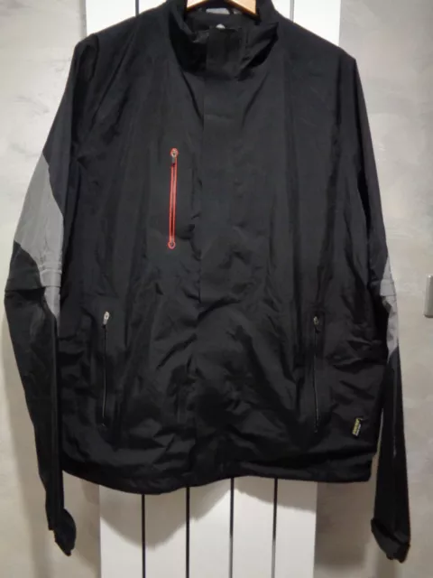 Sunice Hurricane Men's Gore-tex Paclite Shell Full Zip Golf Jacket Black Size L