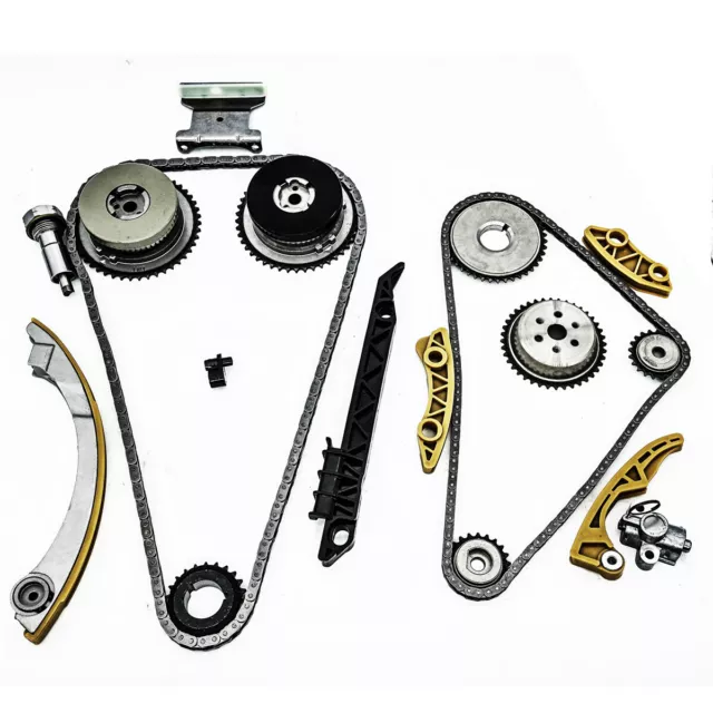 Timing Chain Kit VCT Selenoid Actuator Gear Cover Gasket for GM Ecotec 2.2L/2.4L