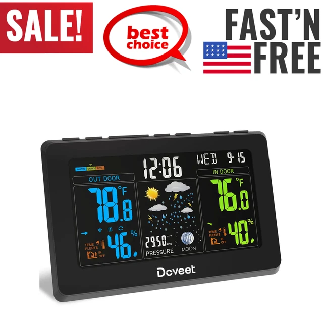 Weather Station With Indoor Outdoor Sensors Wireless Weather Assorted Styles NEW