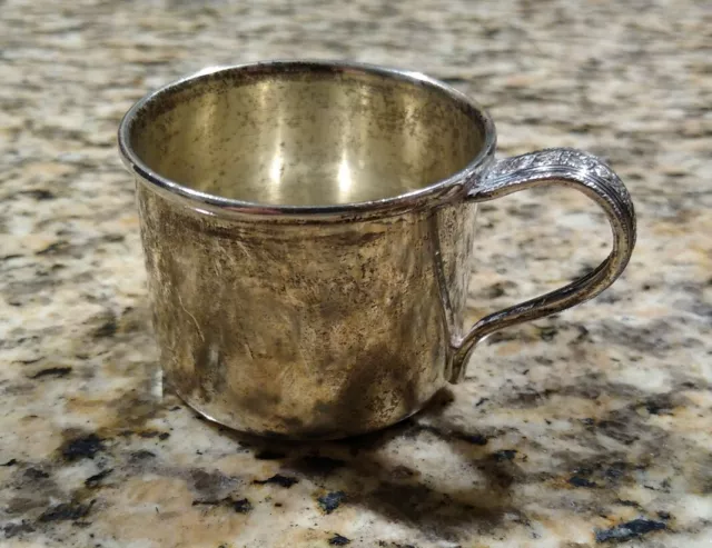 Baby Cup Wallace Sterling Silver # 34 No Monogram Child's Cup 36 Grams