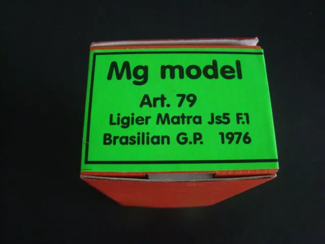 Kit 1/43 MG Model Ligier Matra JS 5  1976 "GP Brésil"