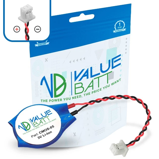 2 Pin Lungo Sottile Jst Connettore CR2016 Lenovo Acer HP MSI Bios - Foto 9