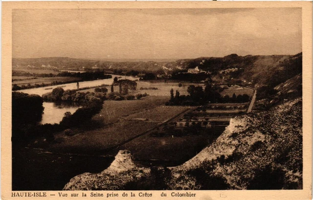 CPA HAUTE-ISLE - View of the Seine taken from Crete du Colombier (519644)