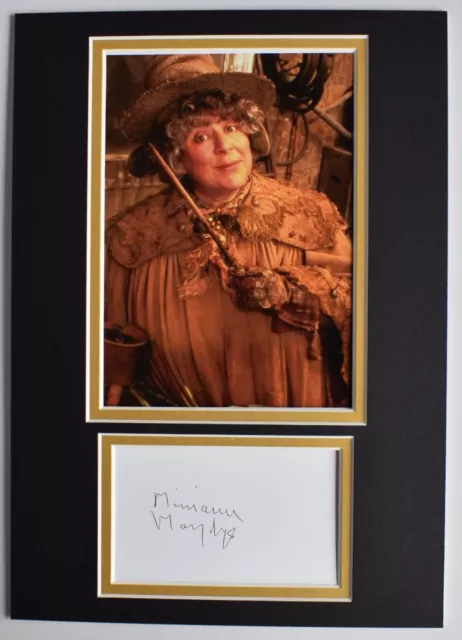 Miriam Margolyes Signed Autograph A4 photo display Harry Potter Film COA AFTAL