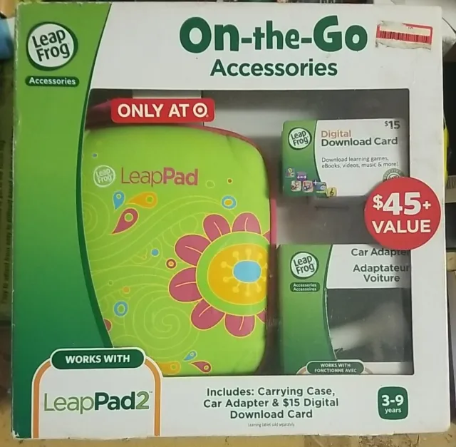 Leapfrog Accessories On-the-go Carrying Case, Car Adapter & $15 Download Card