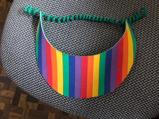 Vintage rainbow visor