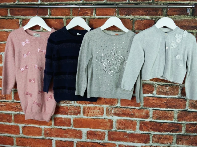 Girls Bundle 4 Years M&S Next John Lewis Gap Sequin Bow Star Jumper Set 104Cm
