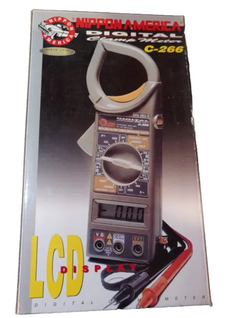 Nippon America Digital Clamp meter C-266 LCD Display