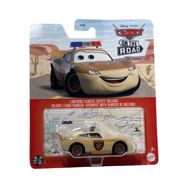 DISNEY CARS ON The Road Lightning McQueen Deputy Hazzard Diecast 1:55 ...