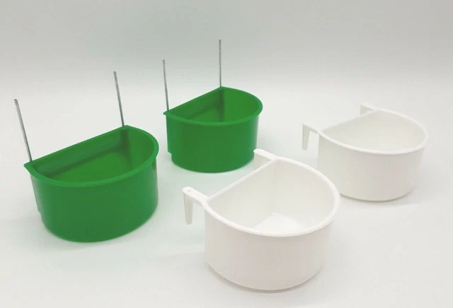 10x F&R Ausstellungs-Trinkbecher  Wasser-/Futternapf Fr Vogelkfige,  Kleintiere