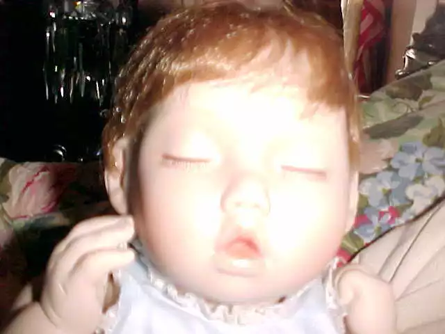 Ashton Drake Good as Gold Porcelain Doll  16" 76415 by  Titus Tomescu w/gold bag