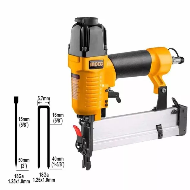 Chiodatrice Graffatrice pneumatica aria compressa professional sparachiodi INGCO