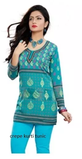 Indian Bollywood Kurta Kurti Designer Women Ethnic Dress Top Tunic Pakistani NEW