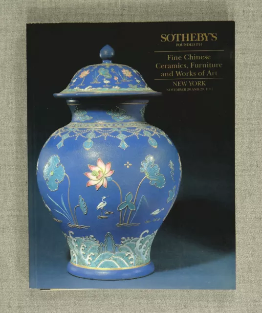 SOTHEBY'S FINE CHINESE CERAMICS FURNITURE & WORKS OF ART Catalog 6631 1994