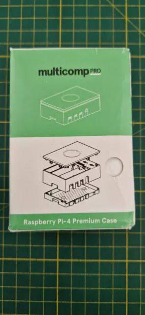 Multicomp Pro Premium Case für Raspberry Pi-4 White ASM-1900136-11