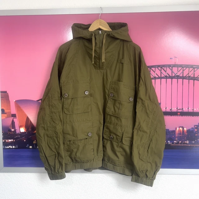 ジャケット・アウター Pretty Green WL05 Cotton Overhead Jacket Pretty Green WL05 Cotton Overhead Jacket PRETTY GREEN WHITE Label