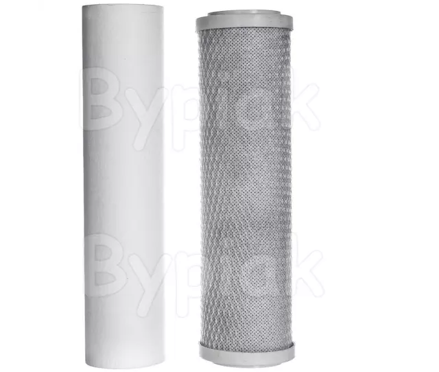 Set Of 5 Micron Sediment Filter 10" & Carbon Block Reverse Osmosis Replacement