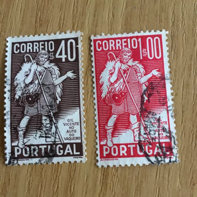 Briefmarken, Portugal, 1937 , Mhn. 599/600 gestempelt +entfalzt,           AX1 3