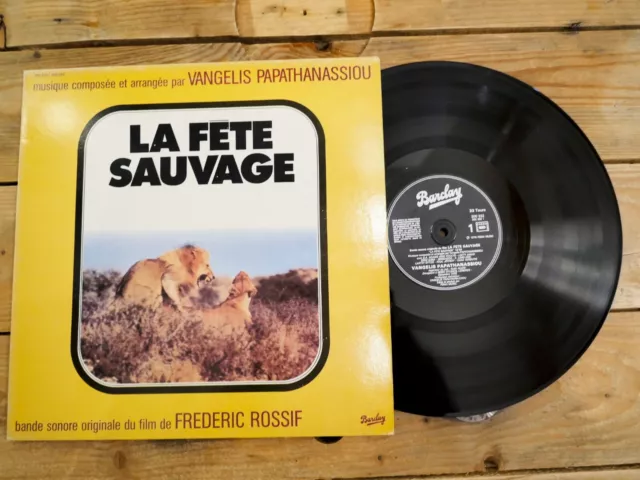 Vangelis La Fete Sauvage Bof Lp 33T Vinyle Cover Ex Original 1976