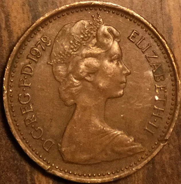 1979 Uk Gb Great Britain New 1/2 Penny Coin