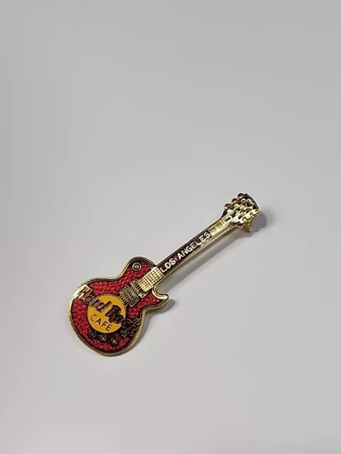 Los Angeles California Hard Rock Cafe Trading Pin Red Guitar