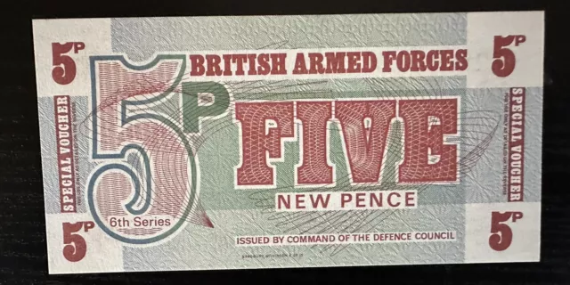 British Armed Forces Five New Pence Uncirculated