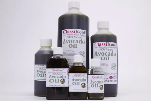 Classikool Avocado Oil: Pure Cold Pressed & Unrefined for Massage / Aromatherapy