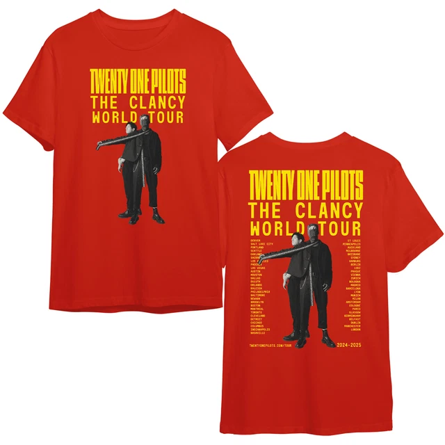 TWENTY ONE PILOTS The Clancy World Tour 20242025 TShirt, Twenty One