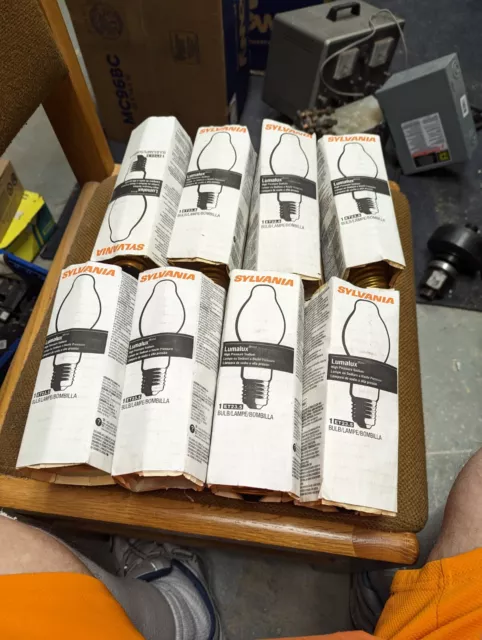 SYLVANIA Lumalux ET23.5 S54 LU100 ECO 100W High Pressure Sodium Bulb  Lot of 8