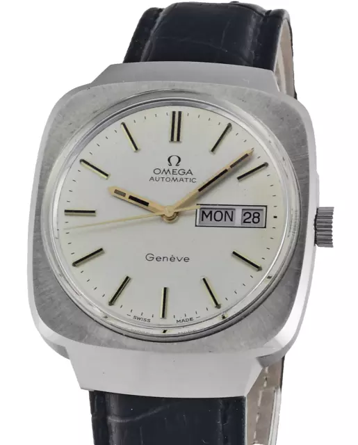 Vintage OMEGA Geneve Automatic Day Date Automatic Mens Watch - 1972 - Cal 1022 2