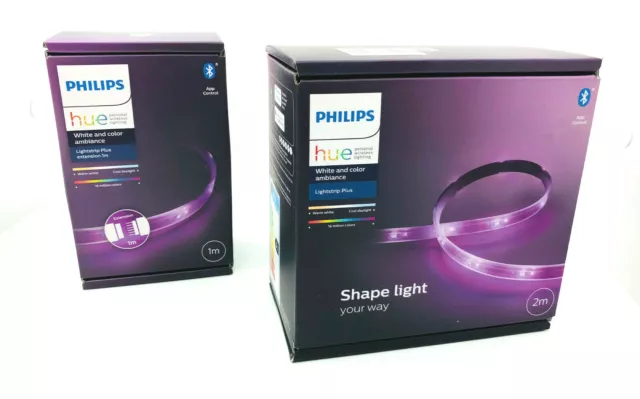 Philips Hue Lightstrip Plus-White&Color- 2m + 1m - Smarthome,Blootooth - NEU&OVP 2