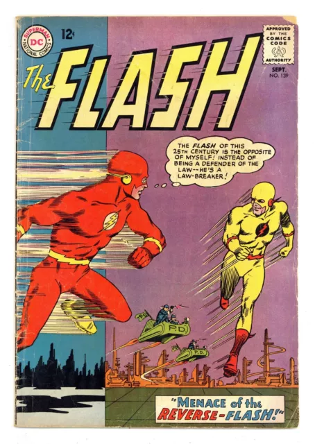 Flash #139 GD+ 2.5 1963 1st app. Reverse Flash