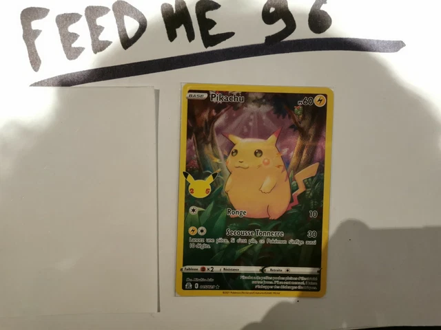 CARTE POKÉMON PIKACHU 005/025 Célébrations 25 ans Neuve FR EUR 4,50 ...