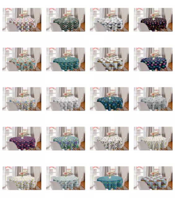 Ambesonne Underwater Round Tablecloth Table Cover for Dining Room Kitchen
