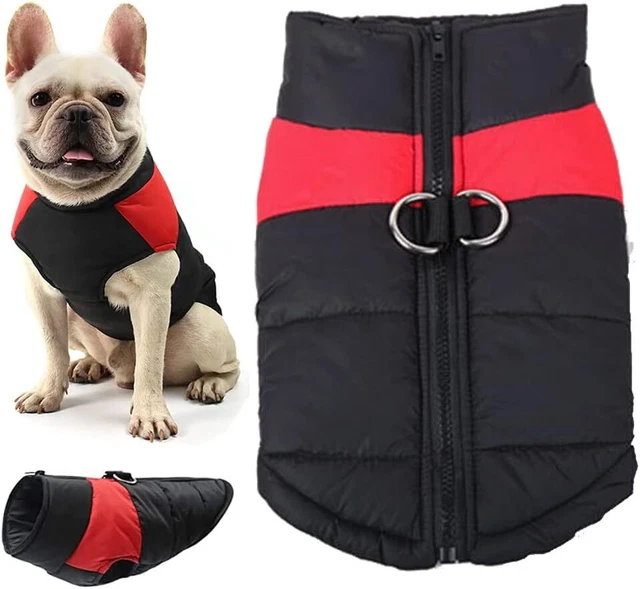 Pet Warm Jacket Vest Coat Cold Weather Dog Winter Clothes Zip Up Outwear Apparel