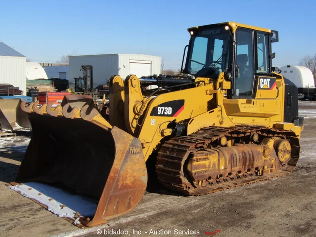 2017 Caterpillar 973D Crawler Track Loader Enclosed Cab Tractor Diesel bidadoo