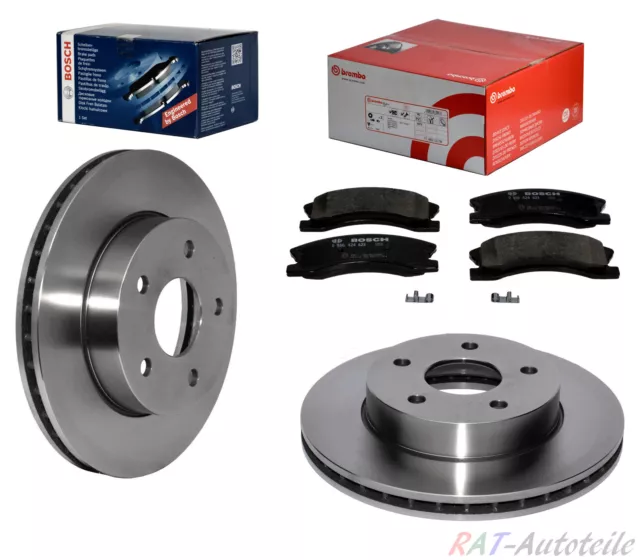 2x Brembo Scheiben+BOSCH Bremsbeläge Satz VA JEEP GRAND CHEROKEE II (WJ, WG)