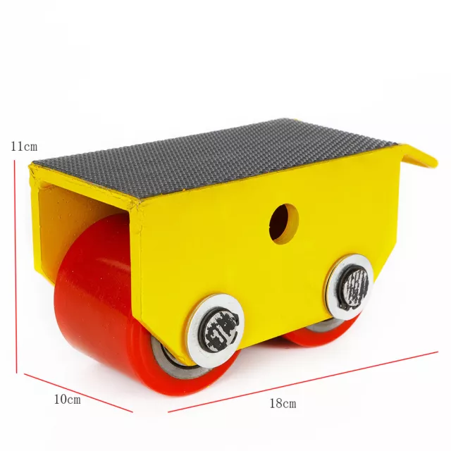Heavy Duty Industrial Machinery Dolly Skate Mover Trolley 2 Rollers 5500lbs
