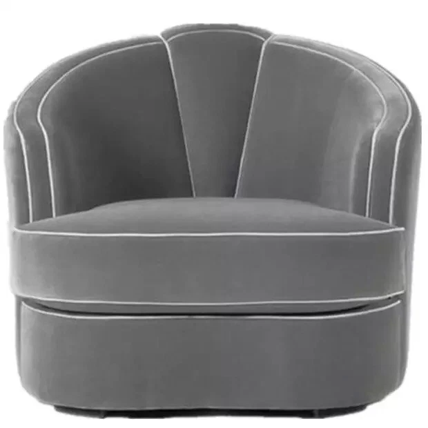 Design Armchair Metal Lounge Club Six Unit Grey Color Set Chairs Relax Group New