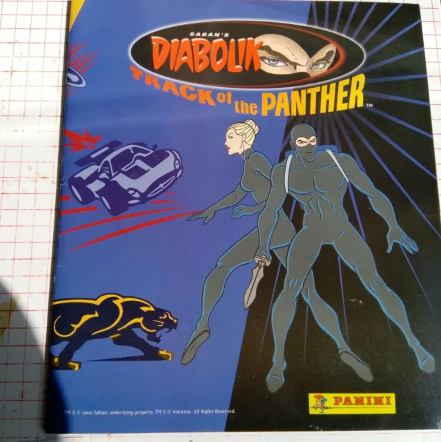 ALBUM DIABOLIK track of the panther Panini 2000 completo inserto completo SUBITO
