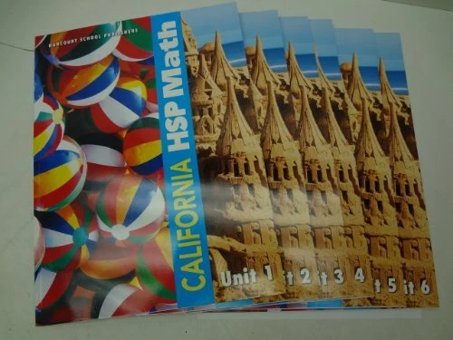 HARCOURT SCHOOL PUBLISHERS MATH: STUDENT EDITION UNIT BOOK *Excellent Condition*